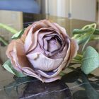 Flor Artificial Haste De Rosa Outonada Artificial | Formosinha